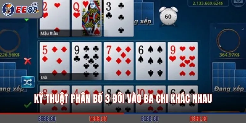 Kỹ thuật phân bổ 3 đôi vào ba chi khác nhau